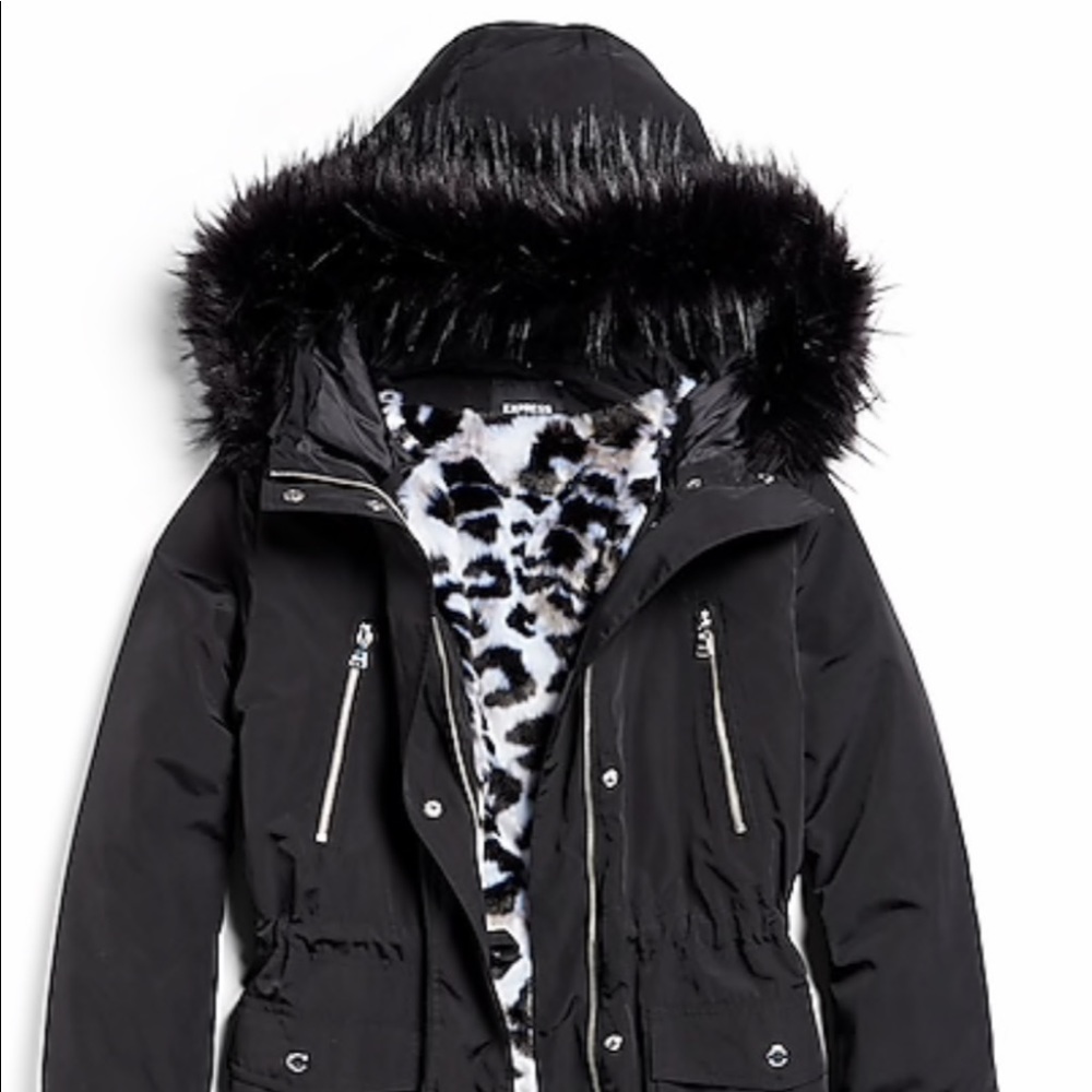 Black anorak jacket